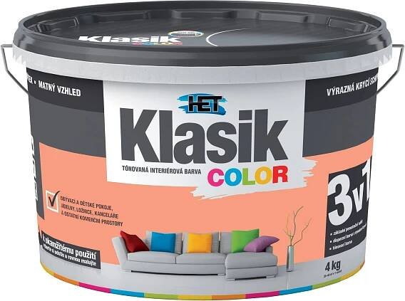 HET Klasik COLOR Tónovaná interiérová barva KC 0828 lososová, 4 kg