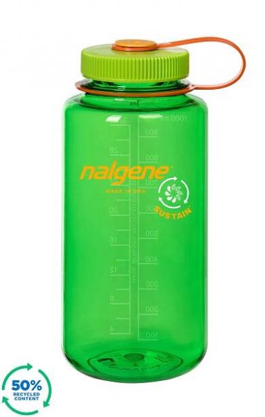 Láhev Nalgene Wide Mouth 1L Melon Ball Sustain - E-OUTDOOR.CZ 