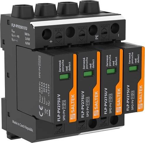svodič bleskových proudů a přepětí pro fotovoltaické systémy, do 560 V DC