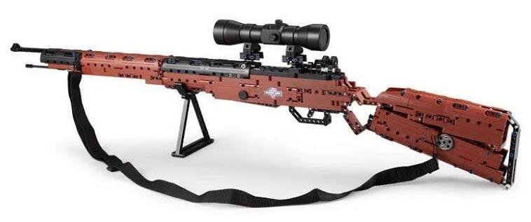 CaDA stavebnice útočná puška K98 Mauser, 653 dílků