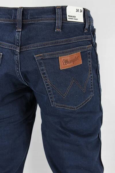 WRANGLER TEXAS STRAIGHT JEANS STRAIGHT REGULAR "MOŘSKÉ LŮŽKO" _ W34 L34 Velikost 34/34