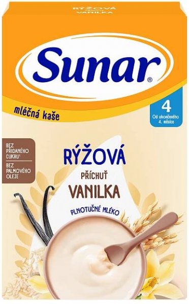 Testování - otestovali jsem SUNAR mléčná rýžová kaše s příchutí vanilky a bez přidaného cukru, podívejte se na recenze