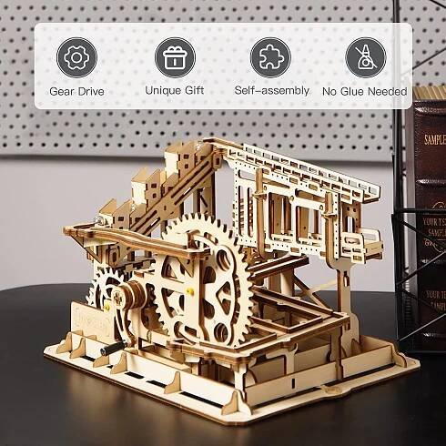 ROBOTIME Rokr 3D dřevěné puzzle Kuličková dráha: Climber 233 dílků | Matyska.cz
