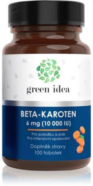 Green Idea Beta-karoten 6 mg kapsle pro zdraví zraku a pokožky