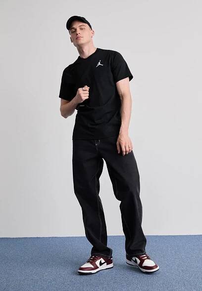 JUMPMAN CREW - Jednoduché tričko - black