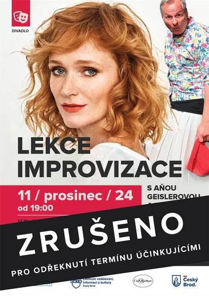 Lekce improvizace – Aňa Geislerová & Martin Zbrožek - ZRUŠENO!