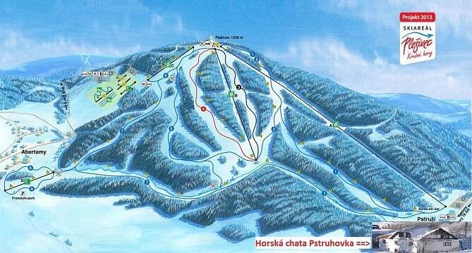 SKIAREÁL PLEŠIVEC, 100m od chaty | Horská chata Pstruhovka
