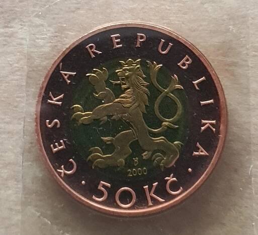 50 Kč 2000 proof ze sady!!! Vzácná!!