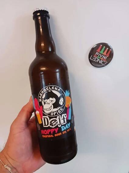 Nachmelená opice/Dejf Hoppy Day Tropical Sour IPA 14°/5,5% 0,7l