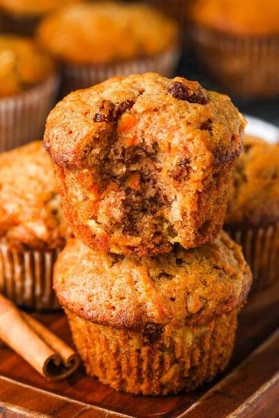Vlhké, měkké mrkvové muffiny 2
