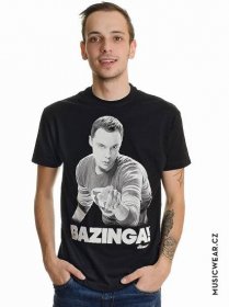 Big Bang Theory tričko, Sheldon Says BAZINGA!, pánské | Musicwear - Trička, mikiny