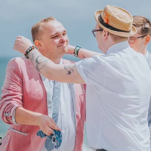 Tim & Adam Beach Wedding - Lotus Photography Bournemouth