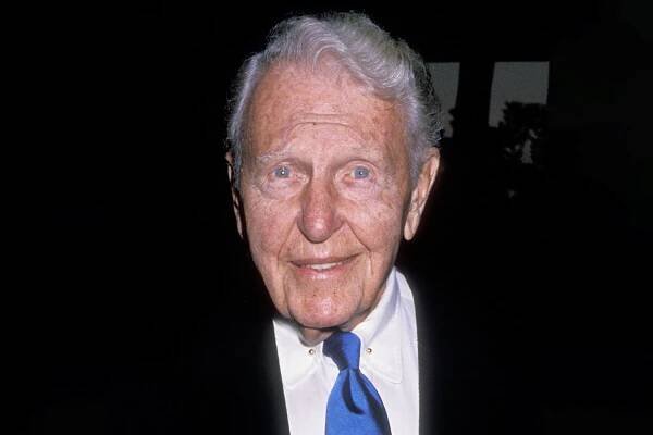 Ralph Bellamy attends the party for ‘Double Ex - Take Two’ on Oct. 23, 1989, at the St. James Club in Beverly Hills, Calif