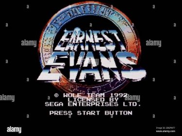 Earnest Evans - Sega Genesis Mega Drive - Editorial use only Stock Photo