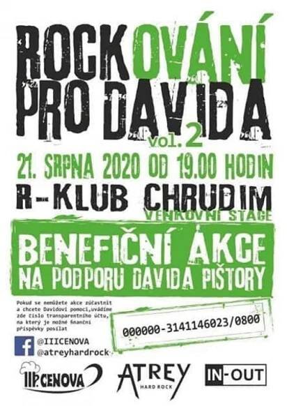21.08.2020 - Benefiční akce - Rockování pro Davida / Chrudim