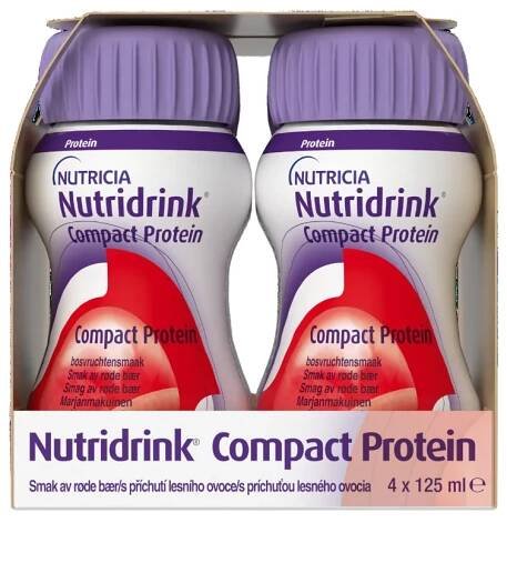 Nutridrink Compact Protein s příchutí lesního ovoce 4x125 ml