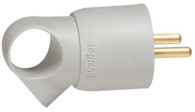 Vidlice LEGRAND 50424 16A šedá s ouškem