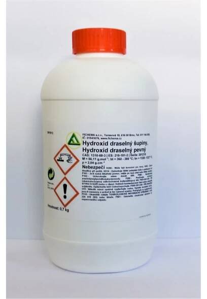 Hydroxid draselný 90%, šupiny 0,7 kg