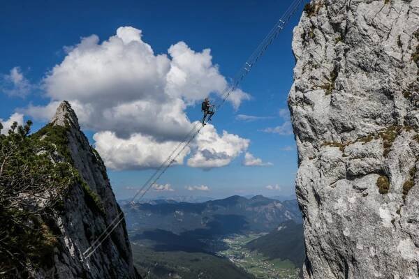 Ferrata Donnerkogel aneb zkouška odvahy