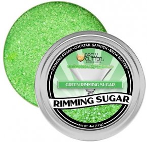 Green Rimming Sugar Sand Tins