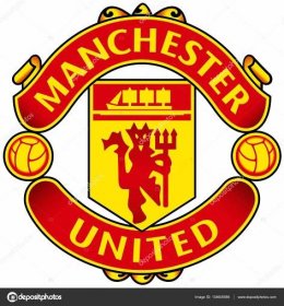 Znak fotbalového klubu "Manchester United". Anglie Stock ilustrace ©MAKEEVVLADIMIR.MAIL.RU #134605586
