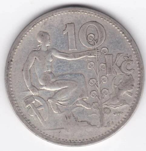 10 Kč, 1932, Československo - Numismatika
