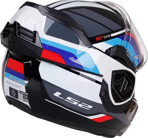 LS2 FF906 Advant Sport černá/modrá/červená/bílá, S