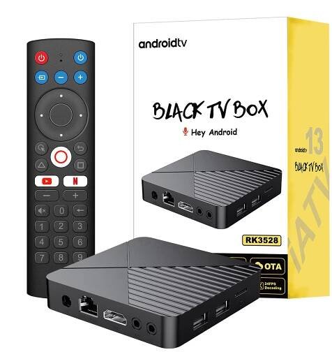 iATV R5 Android 13 TV Box Rockchip 3528 BT Voice Remote Control