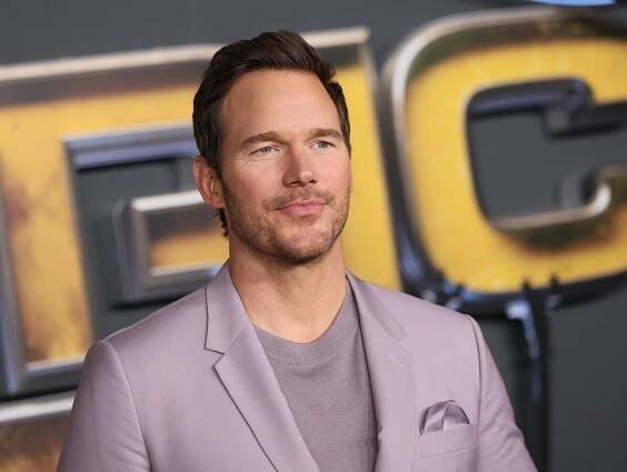 Chris Pratt at the premiere of The Electric State.