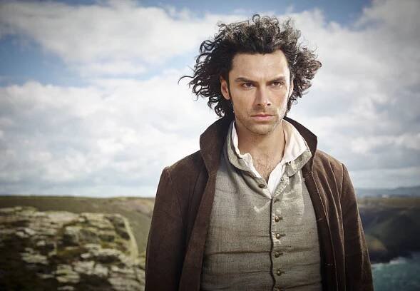 Aidan Turner as Ross Poldark.