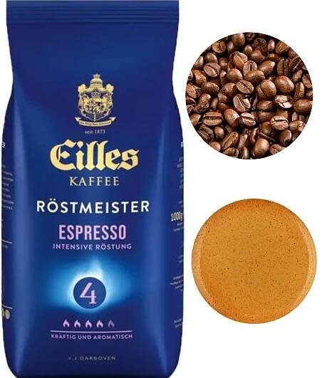 Eilles Rostmeister Espresso káva káva intenzivní, silně pražená, 1 kg
