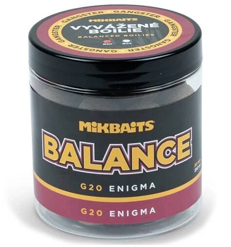 MIKBAITS - Vyvážené boilie Gangster Balance 20 mm 250 ml G20 Enigma | FishMax.cz 