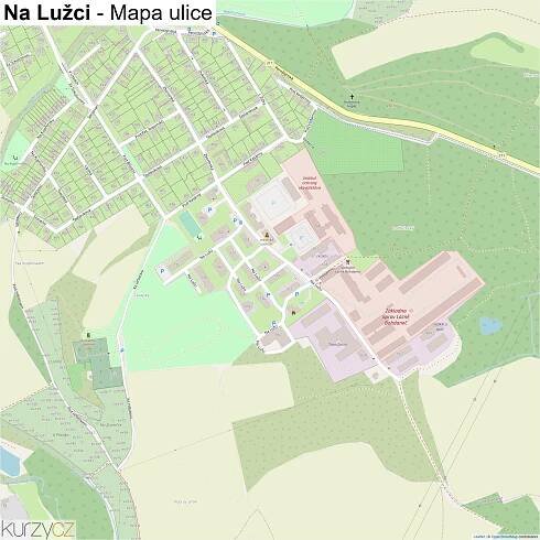 Na Lužci - mapy | Kurzy.cz