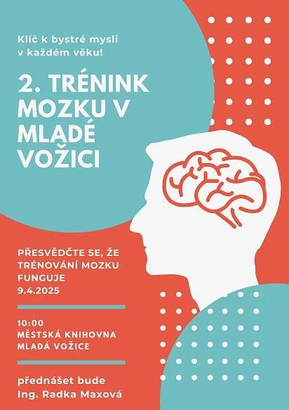 Pozvánka na 2. trénink mozku v Mladé Vožici – Městská knihovna Mladá Vožice