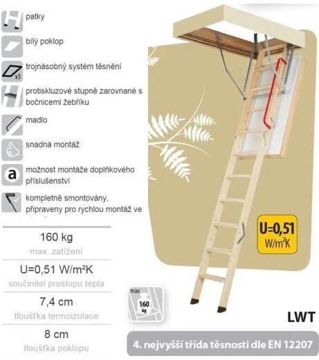Fakro LWT 70x130 cm / 280 cm