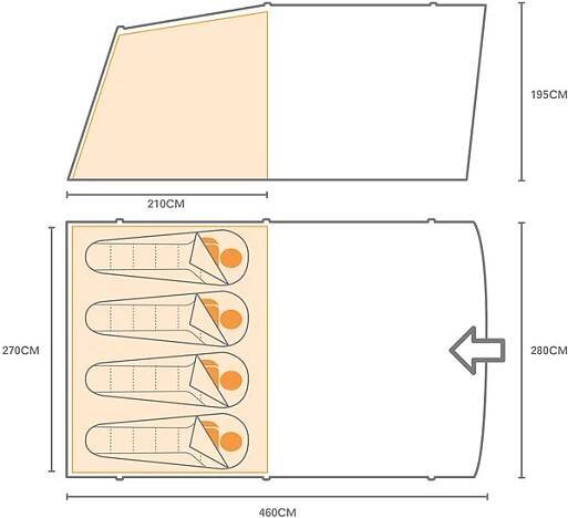 Stan Regatta Kolima v3 4 Man LeadGry/Ebon ...