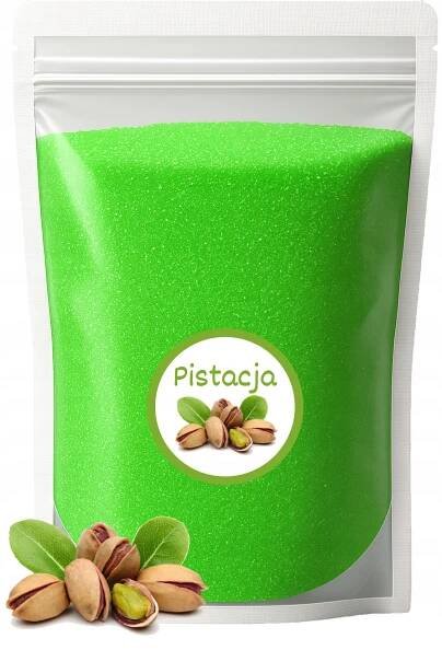Cukr na cukrovou vatu PISTÁCIE 1 kg Pistáciově zelený, barevný, suchý