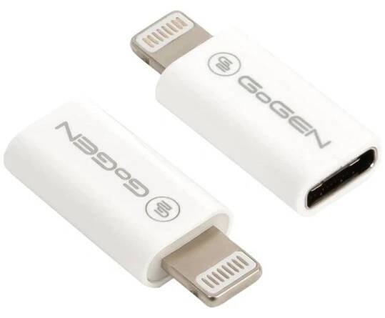 Redukce GoGEN Lightning (M) / USB-C (F) (8PUSBCMF01) bílá