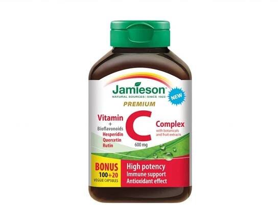 JAMIESON Vitamín C Premium 600 mg s bioflavonoidy 120 kapslí