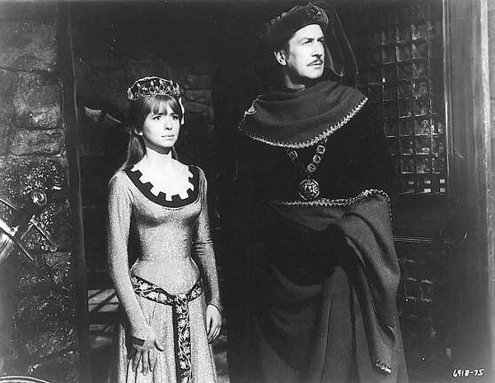 Maska rudé smrti - Z filmu - Jane Asher, Vincent Price