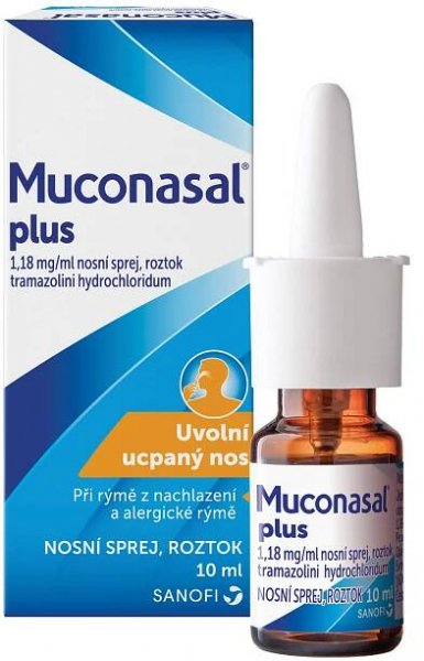 Muconasal plus nosní sprej 10ml