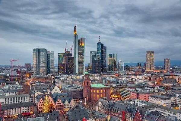 Frankfurt Skyline Dawn