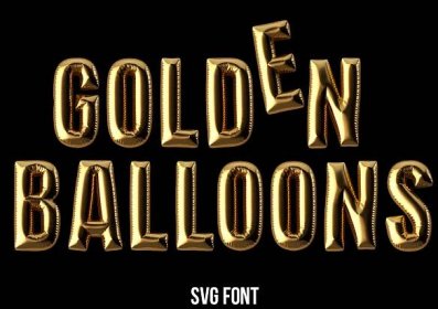 Golden Balloon OpenType Font