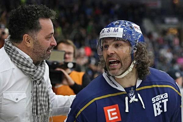 Jaromír Jágr v zápase Benátky - Kladno v únoru 2018