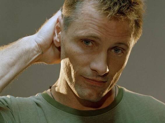 Viggo Mortensen, a renown American actor, in his youth. Wallpaper