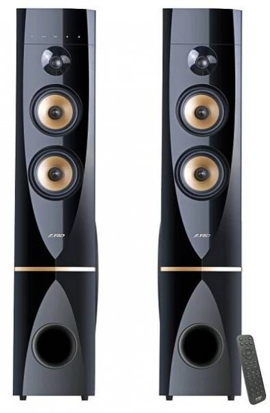 FENDA F&D repro T-88X/ 2.0/ 300W/ černé/ dřevěné/ BT4.2/ FM rádio/ USB/ optický vstup/ dálkové ovládání/ Karaoke | SUNTECH