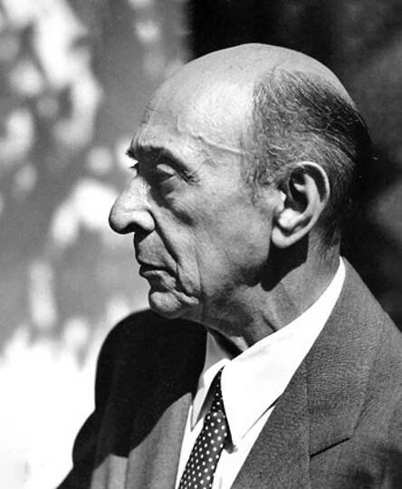 Rakousko-americký hudební skladatel Arnold Schoenberg