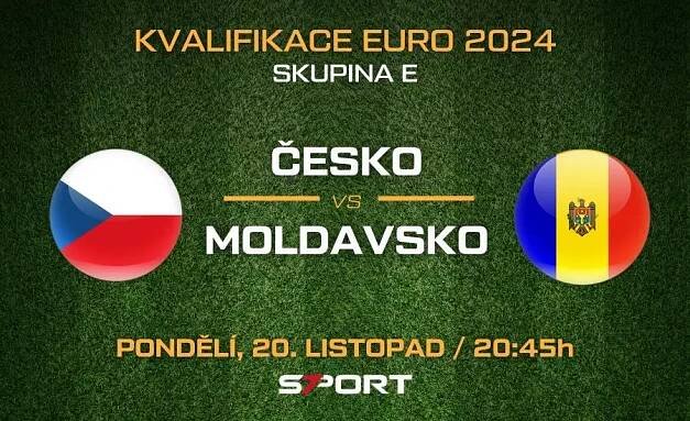 Česko - Moldavsko Kvalifikace EURO 2024 – nominace, výsledky, sestavy, live přenos 1