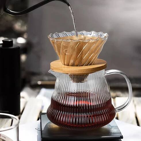 600ml ruční kávový filtr set pro překapávanou kávu