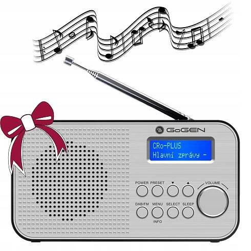 MODERNÍ DIGITÁLNÍ KUCHYŇSKÉ RÁDIO DAB+ FM LCD Značka GoGEN
